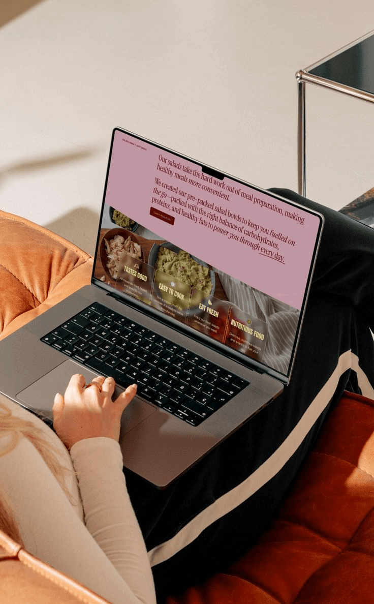 Seller managing Throttlein storefront on a laptop